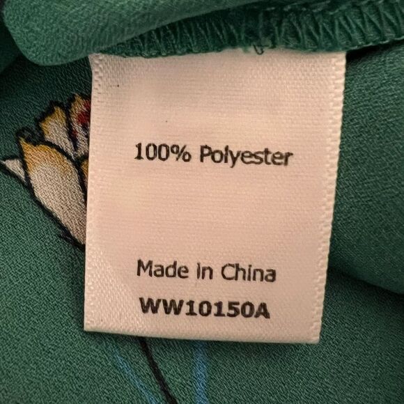 41 Hawthorn Green Floral Trina Bell Sleeve Blouse size Large - Picture 8 of 10